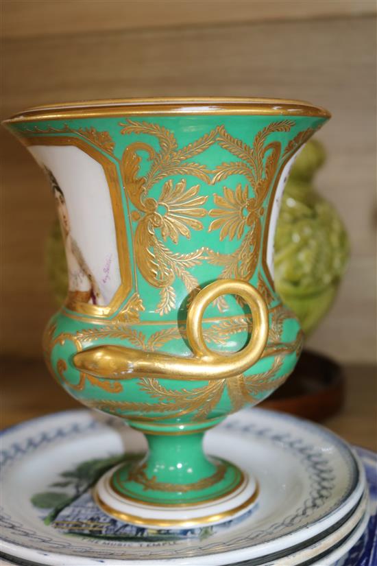 A quantity of Continental ceramics and pottery